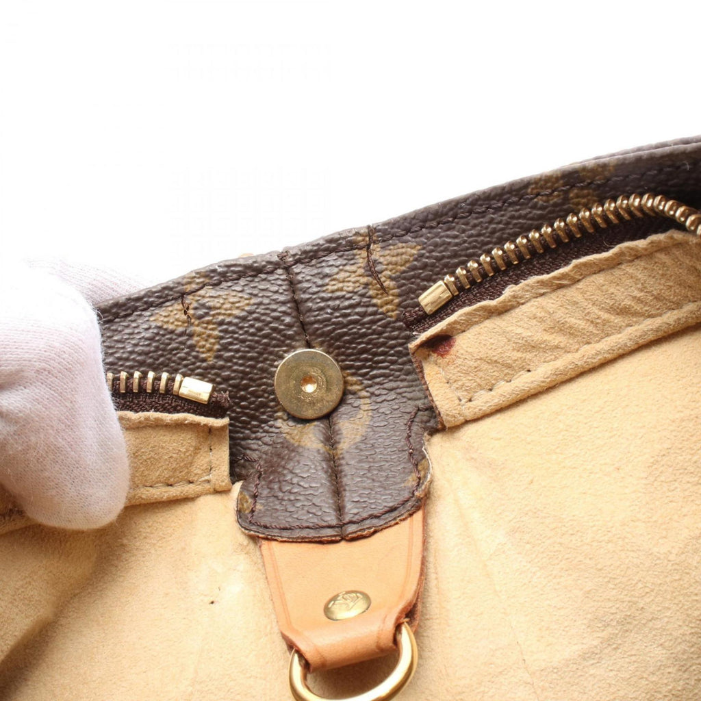 Louis Vuitton Monogram Brown Coated Canvas Leather Shoulder Bag