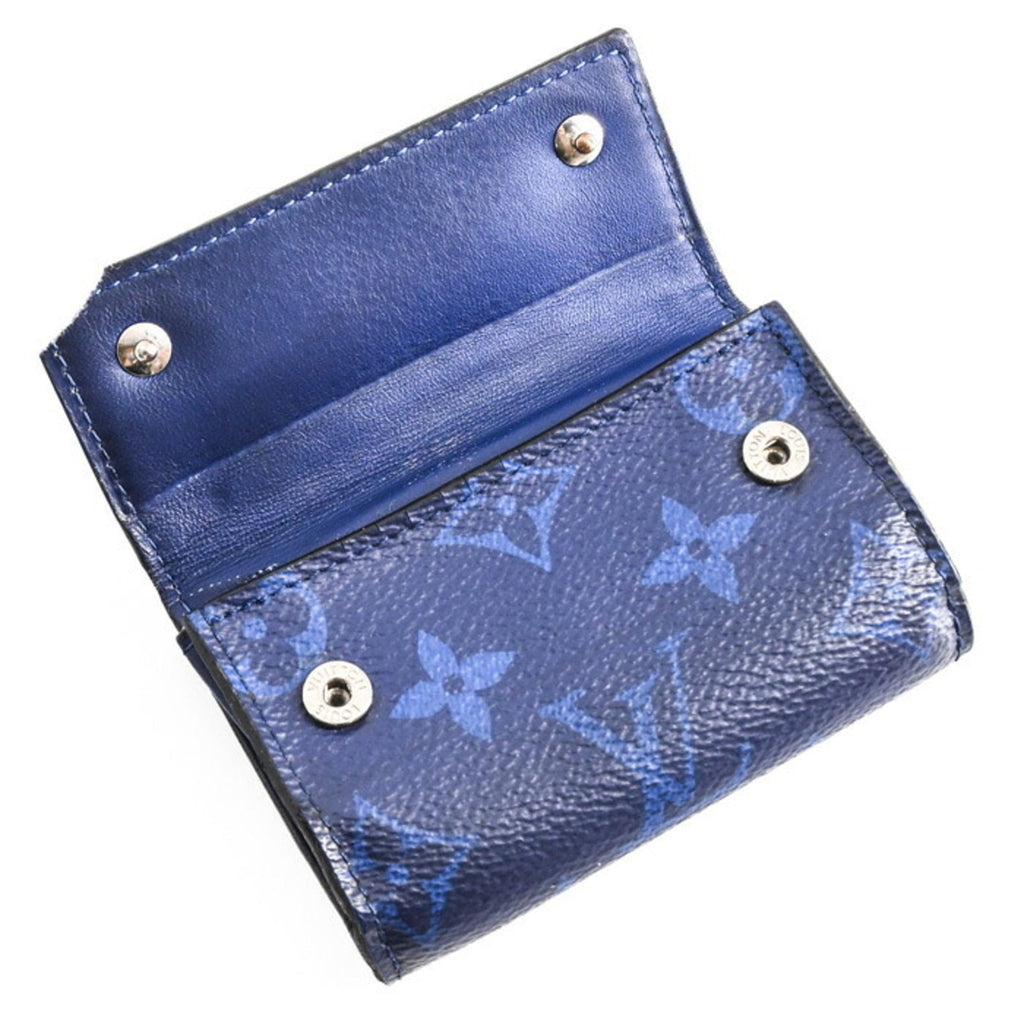 Louis Vuitton Blue Taigarama Wallet (Tri-Fold)