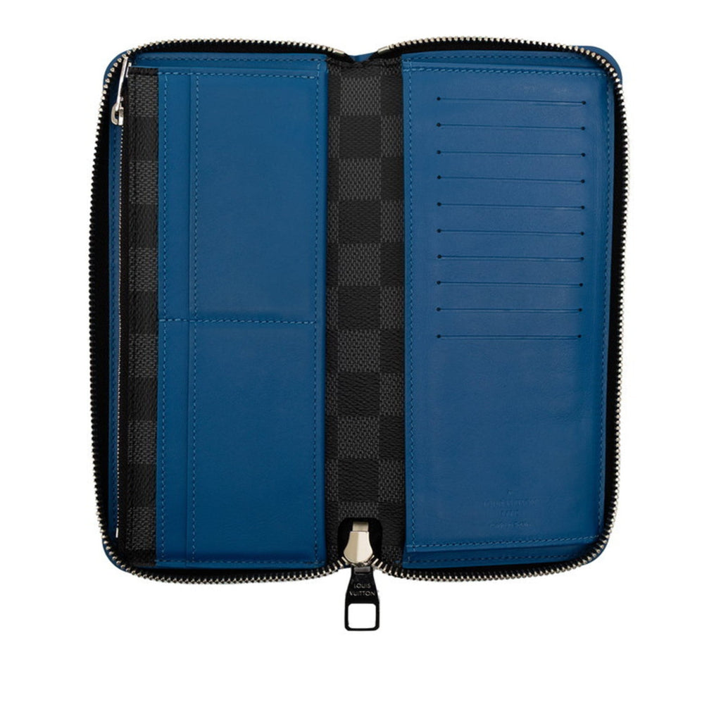 Louis Vuitton Damier Graphite Black Blue Damier Graphite Gray Damier Graphite Long Wallet