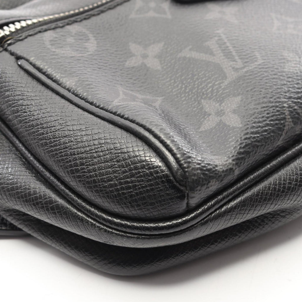 Louis Vuitton Black Coated Canvas Leather Fanny Pack Sling Bag