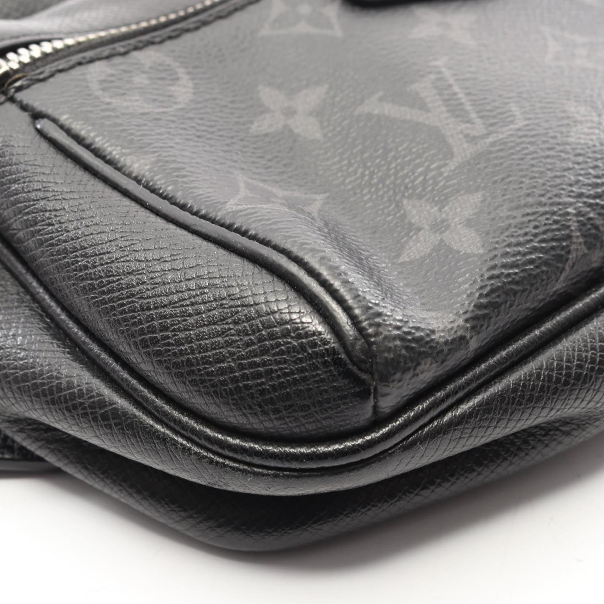 Louis Vuitton Black Coated Canvas Leather Fanny Pack Sling Bag