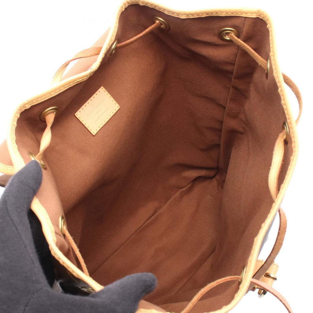 Louis Vuitton Brown Coated Canvas Leather Backpack