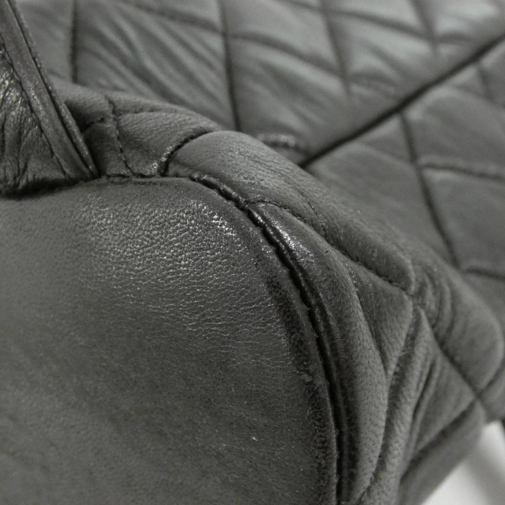 Chanel Black Leather Backpack