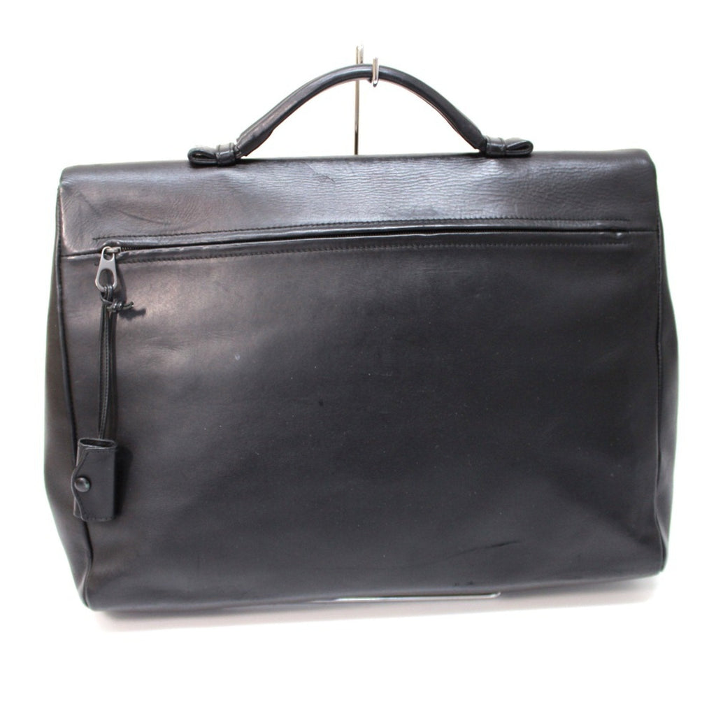 Bottega Veneta Black Leather Briefcase
