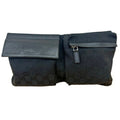 Gucci Black Canvas Shoulder Bag Sling Bag (Pre-Owned)