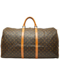 Louis Vuitton Brown Pvc Leather Boston Bag