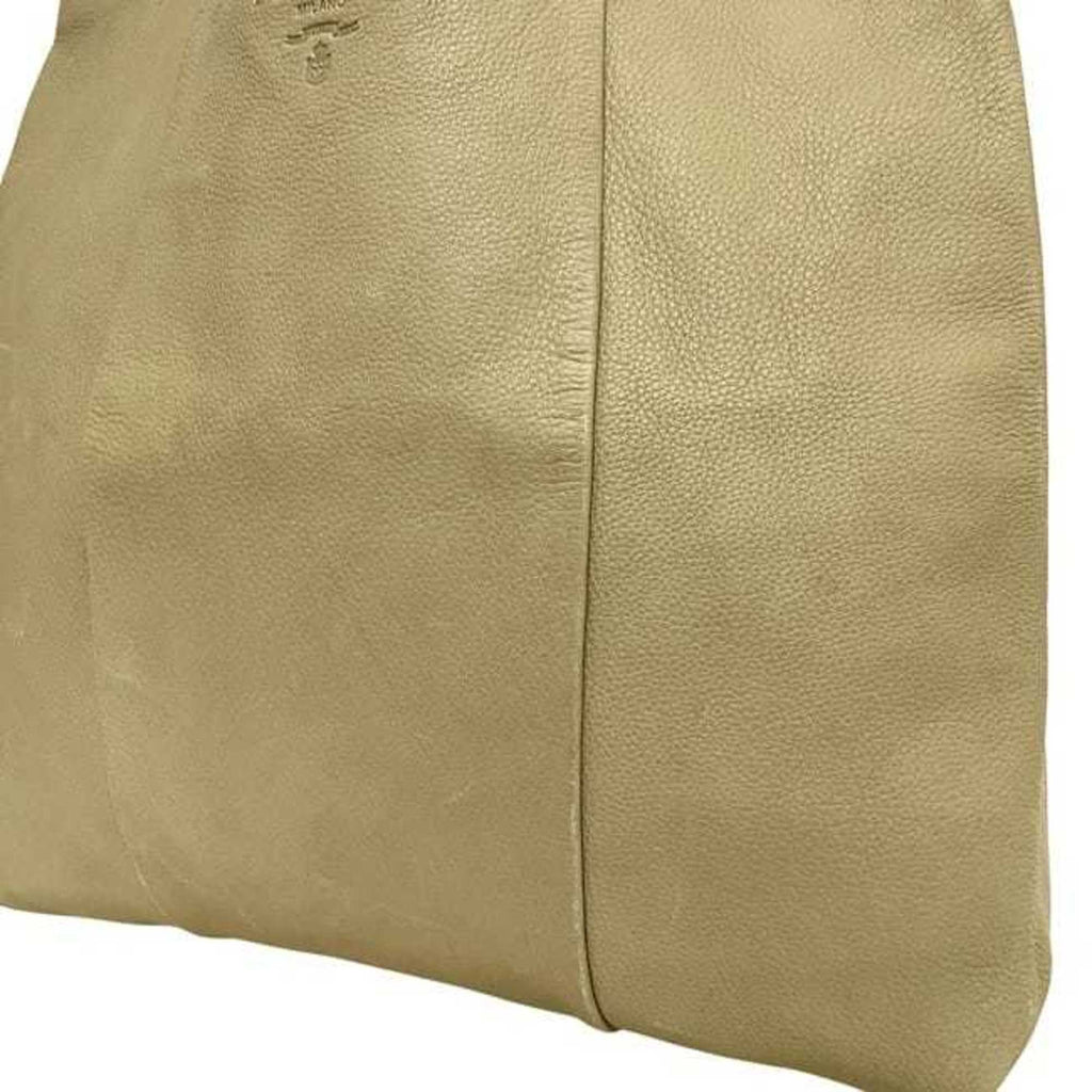 Prada Beige Leather Tote Bag