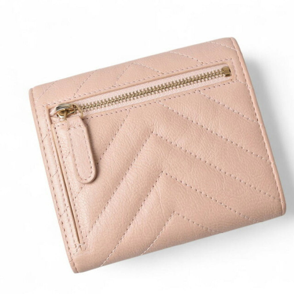 Chanel Baby Pink Leather Wallet (Tri-Fold)