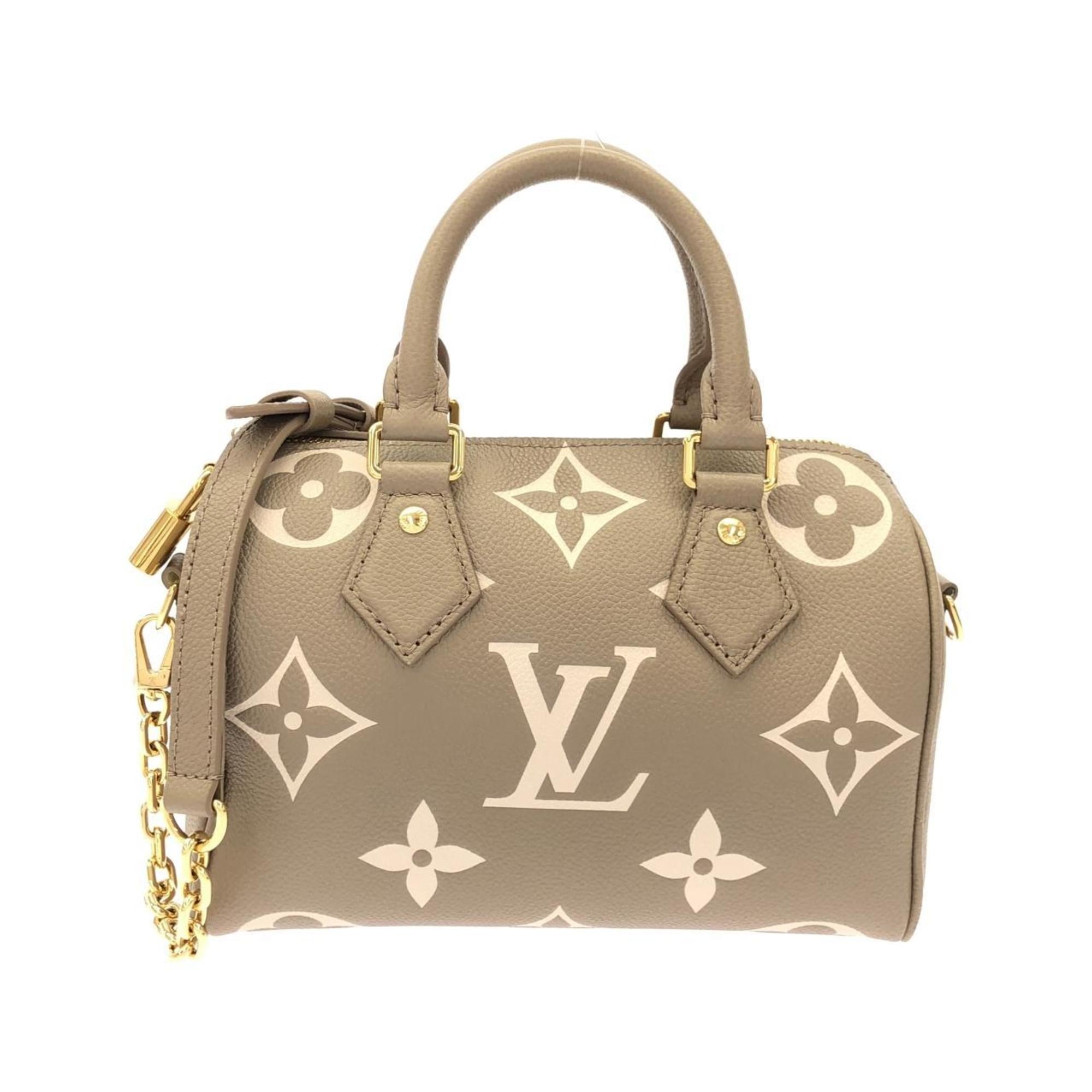 Louis Vuitton Cream Tourterelle Leather Boston Bag