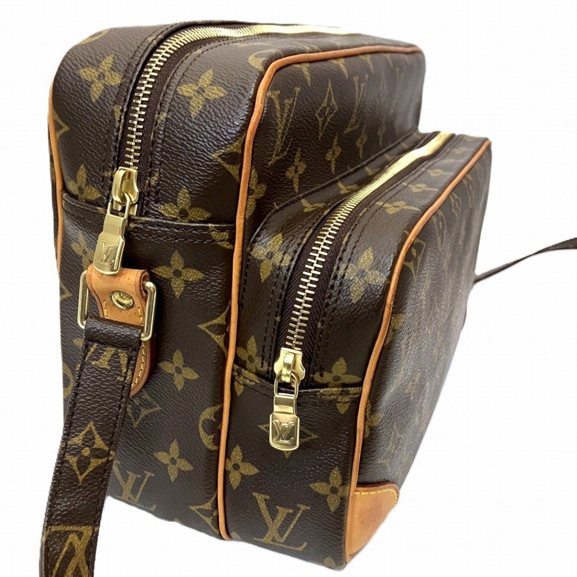 Louis Vuitton Brown Leather Shoulder Bag