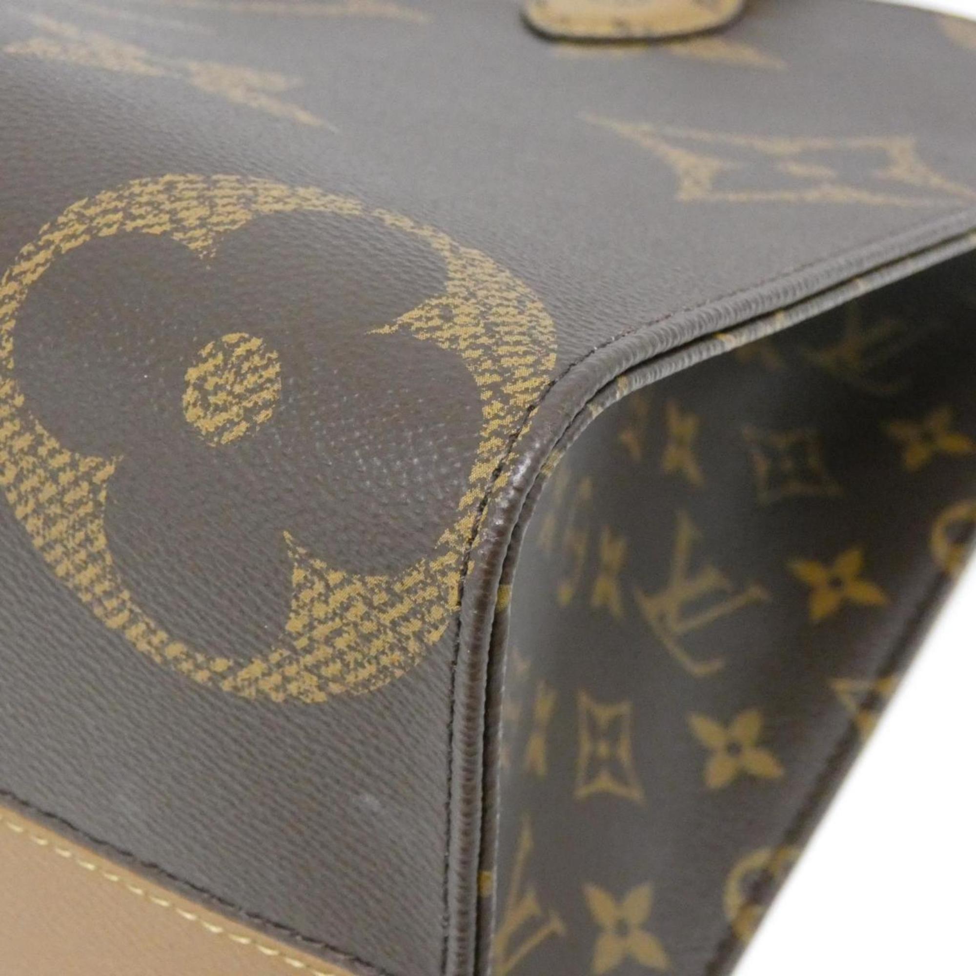 Louis Vuitton Marron Coated Canvas Handbag