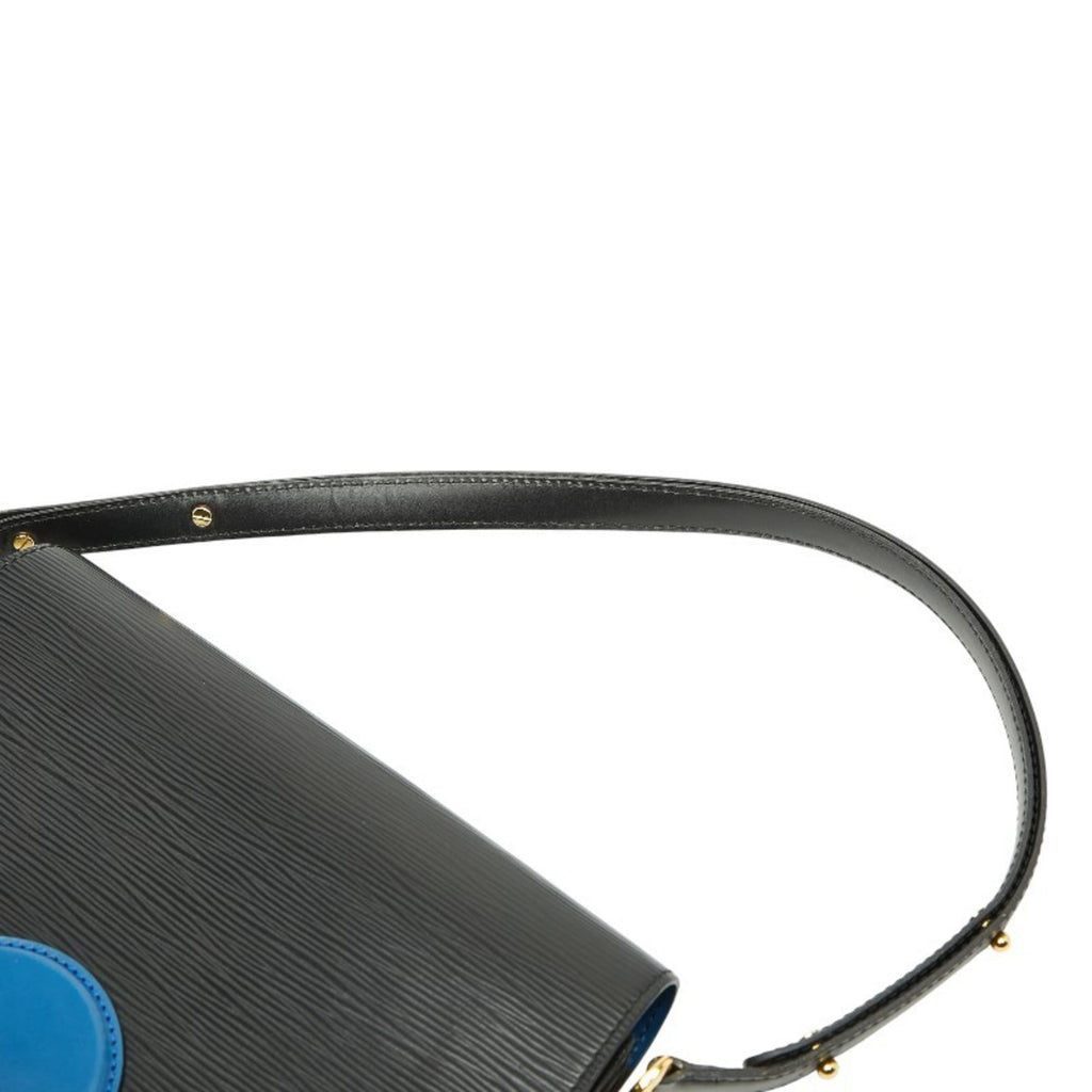 Louis Vuitton Black Blue Cuir Ombre Leather Handbag Shoulder Bag