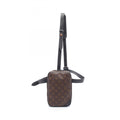 Louis Vuitton Black Brown Coated Canvas Leather Fanny Pack