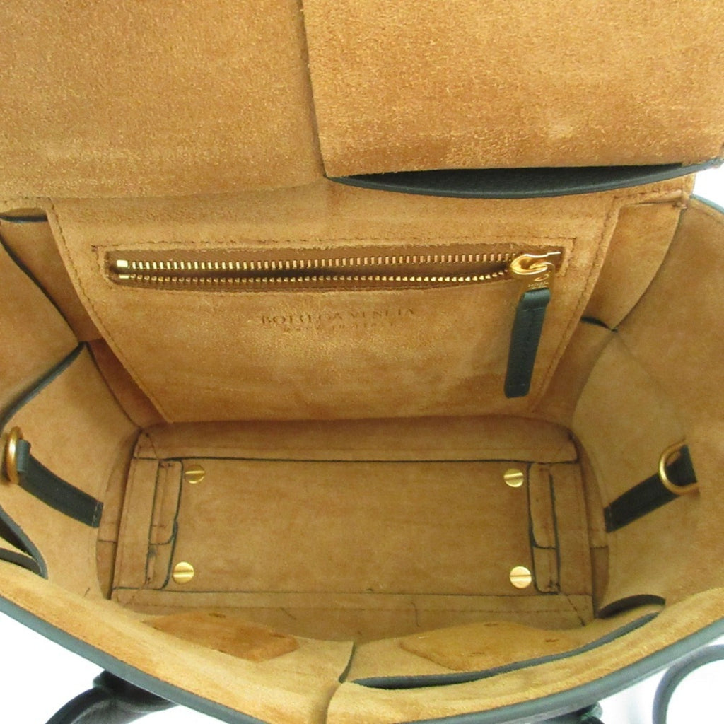 Bottega Veneta Green Leather Handbag Shoulder Bag