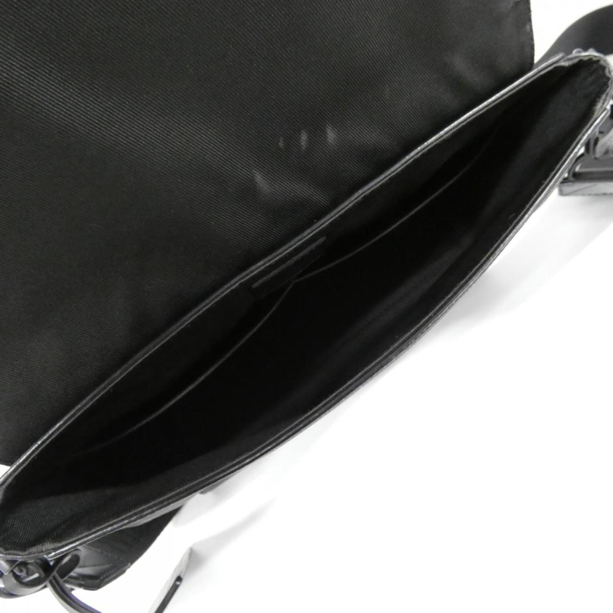 Louis Vuitton Black Leather Shoulder Bag