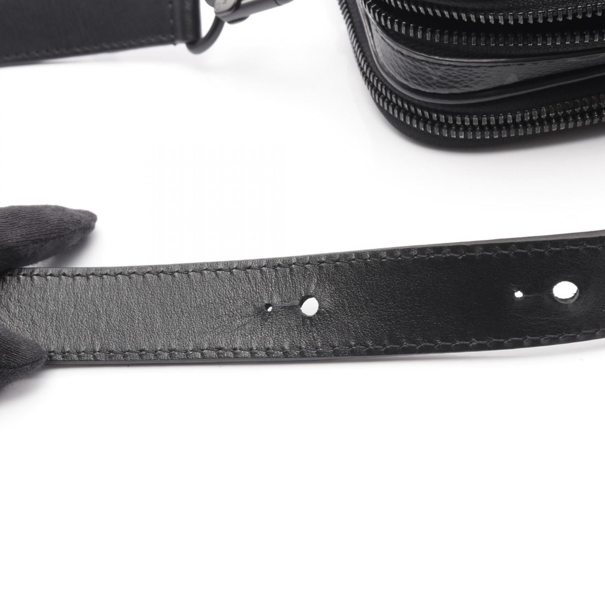 Louis Vuitton Black Coated Canvas Shoulder Bag