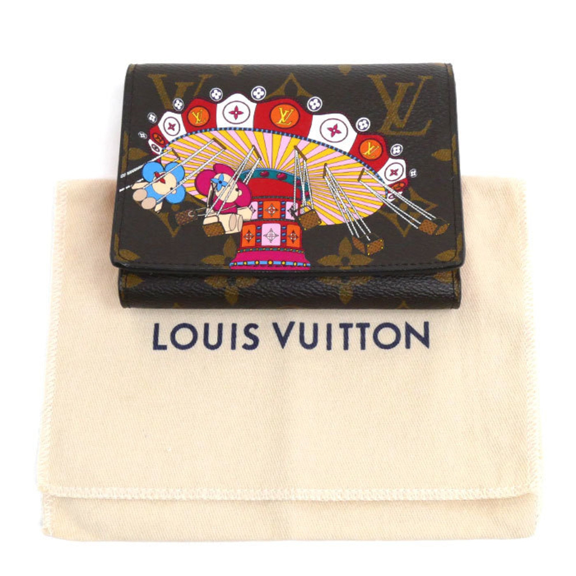 Louis Vuitton Monogram Brown Monogram Multi-Color Monogram Wallet (Tri-Fold)