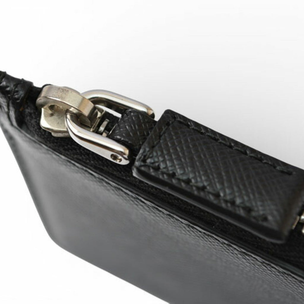 Prada Black Nero Leather Coin Purse/Coin Case