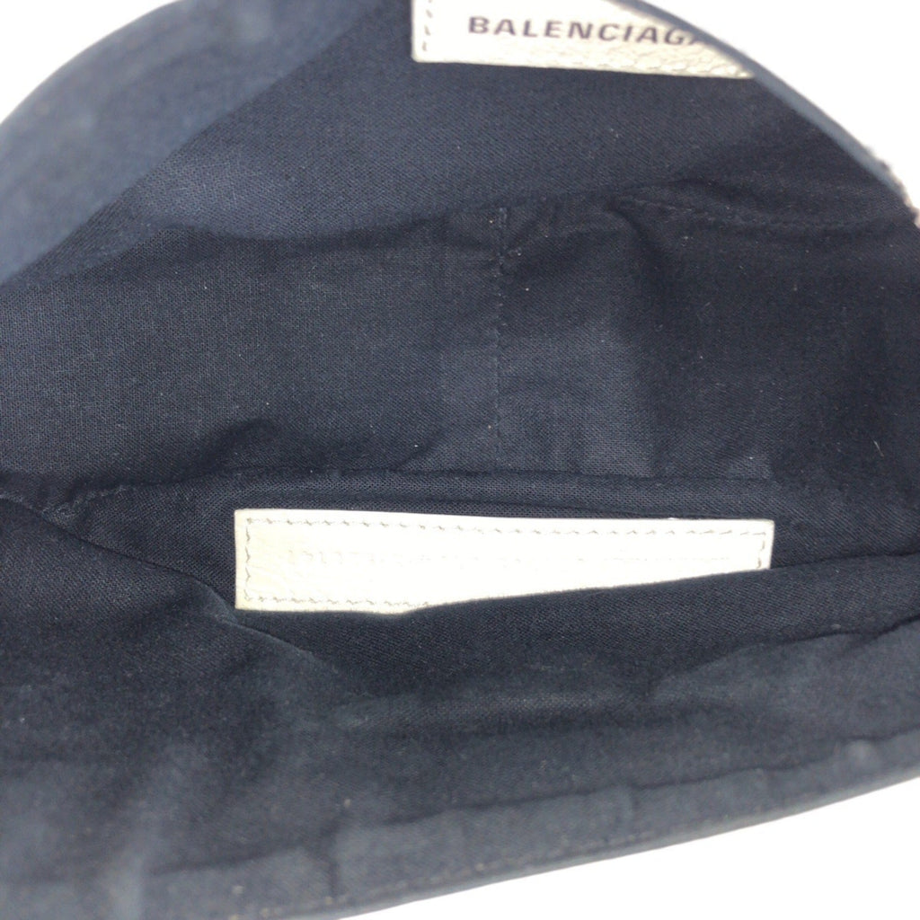 Balenciaga White Leather Pochette Shoulder