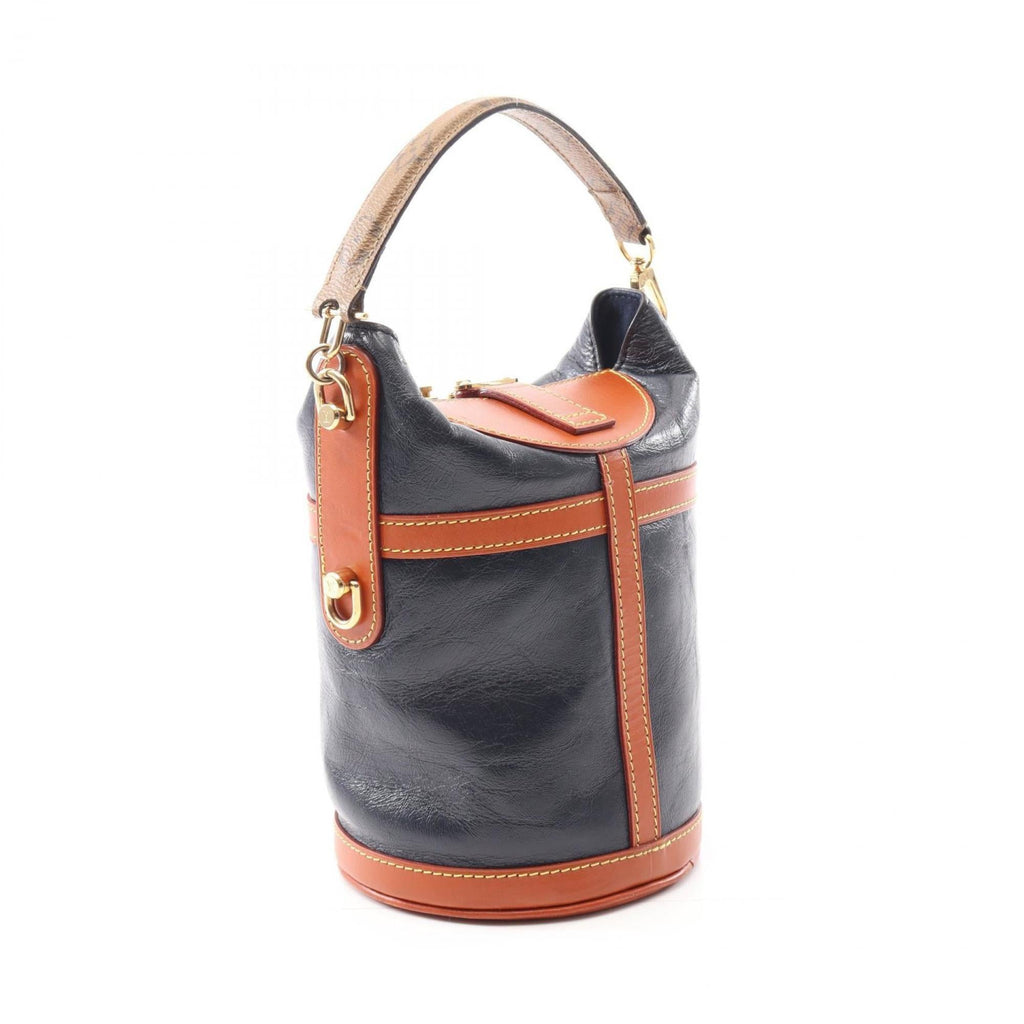 Louis Vuitton Brown Navy Monogram Reverse Handbag