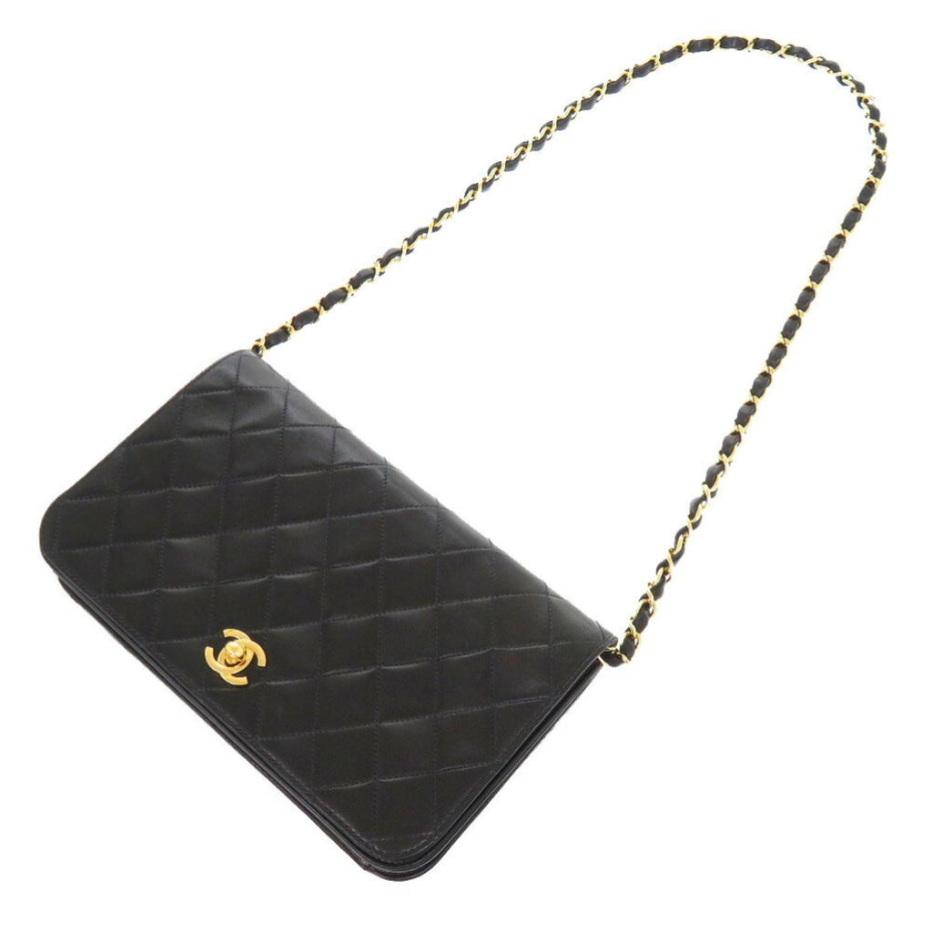 Chanel Matelasse Black Leather Shoulder Bag