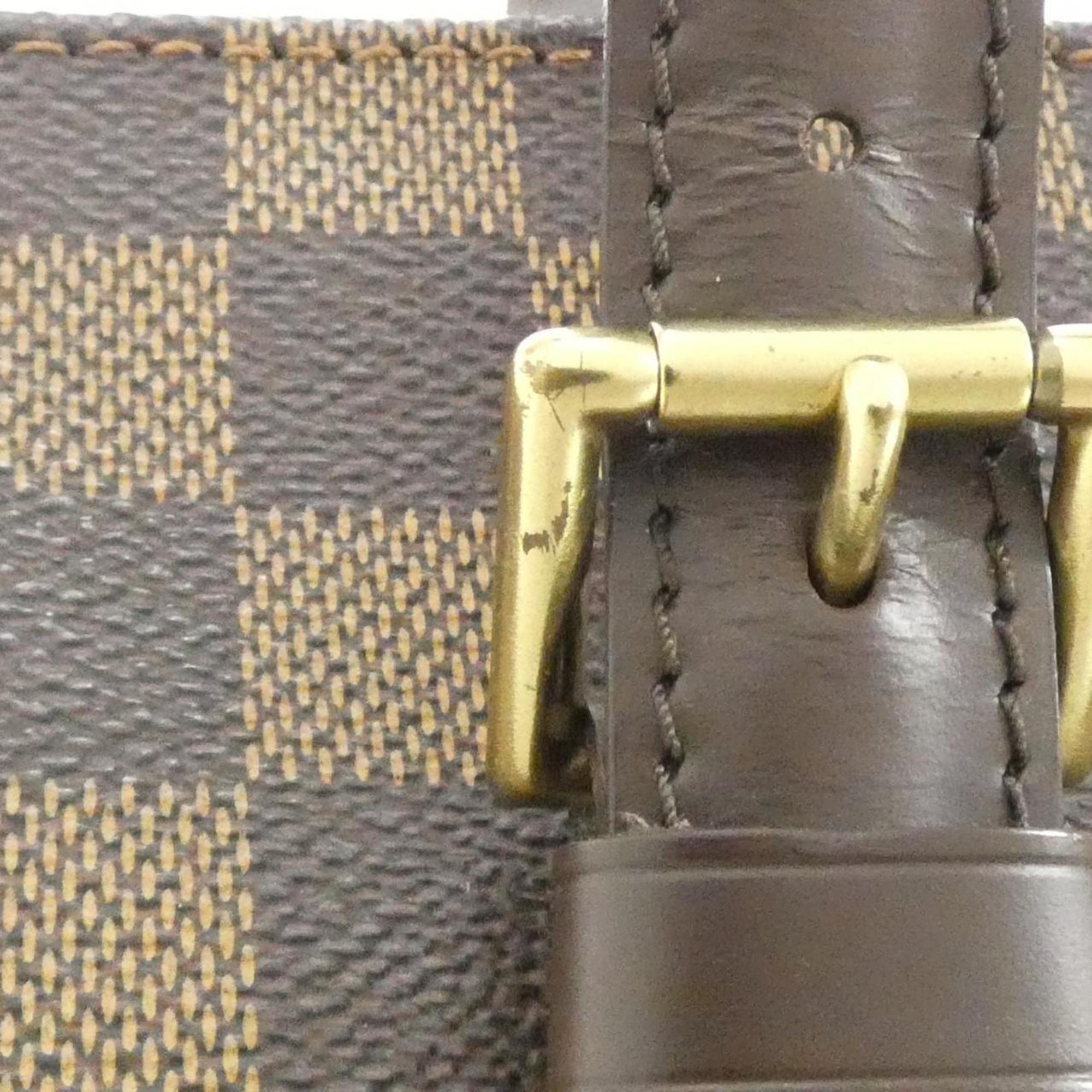 Louis Vuitton Brown Coated Canvas Shoulder Bag