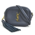Saint Laurent Navy Leather Shoulder Bag (Pre-Owned)