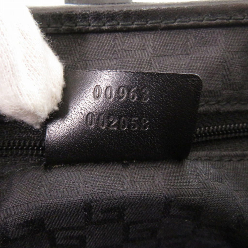 Gucci Black Suede Leather Handbag (Pre-Owned)