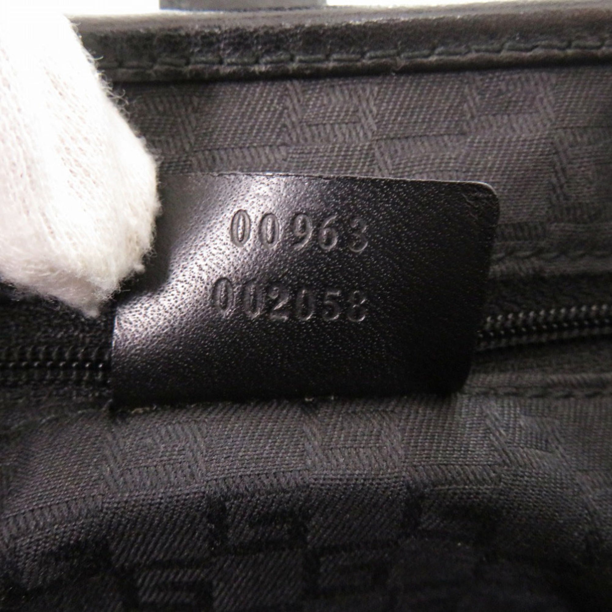 Gucci Black Suede Leather Handbag (Pre-Owned)