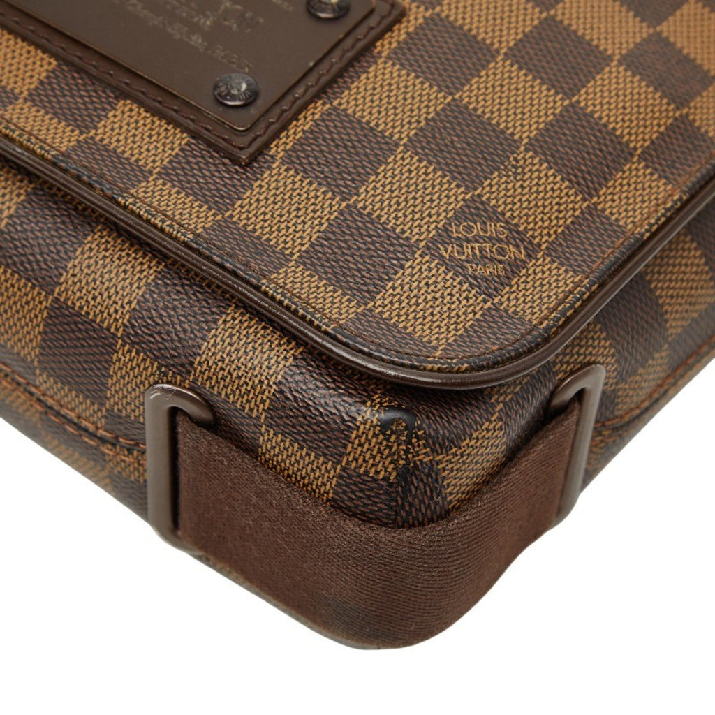 Louis Vuitton Brown Pvc Leather Shoulder Bag