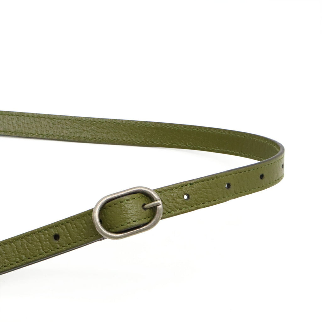 Gucci Green Khaki Nylon Canvas Leather Shoulder Bag (Pre-Owned)
