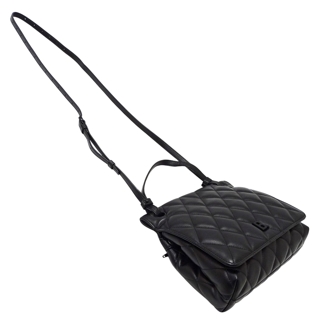 Balenciaga Black Leather Handbag Shoulder