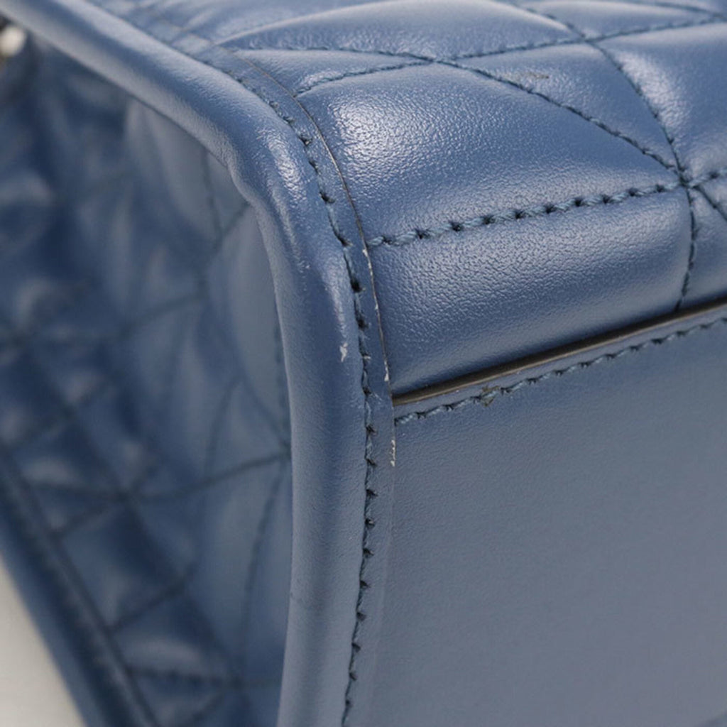 Gucci Blue Leather Tote Bag (Pre-Owned)