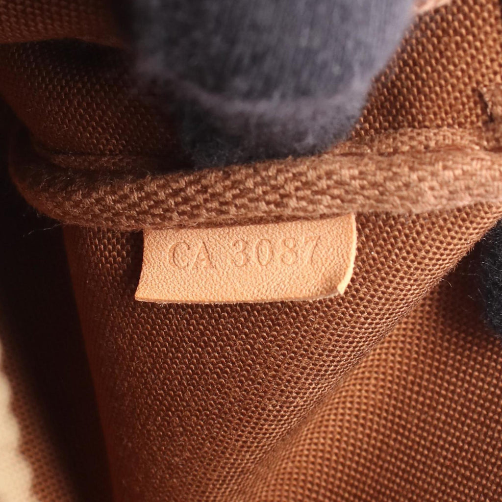 Louis Vuitton Brown Monogram Coated Canvas Leather Handbag