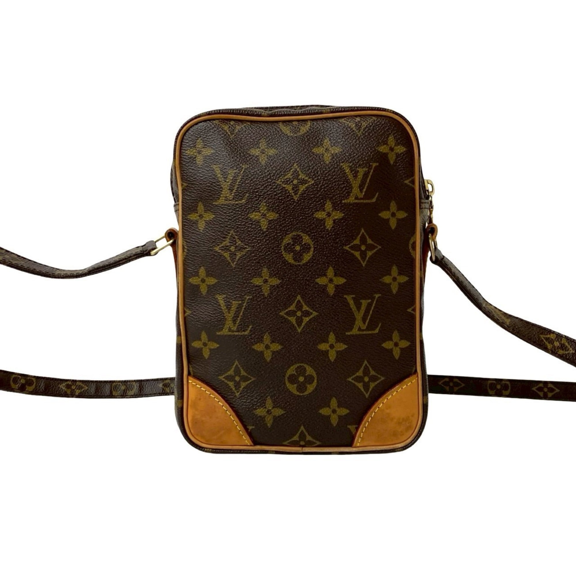 Louis Vuitton Brown Leather Pvc Pochette Shoulder Bag