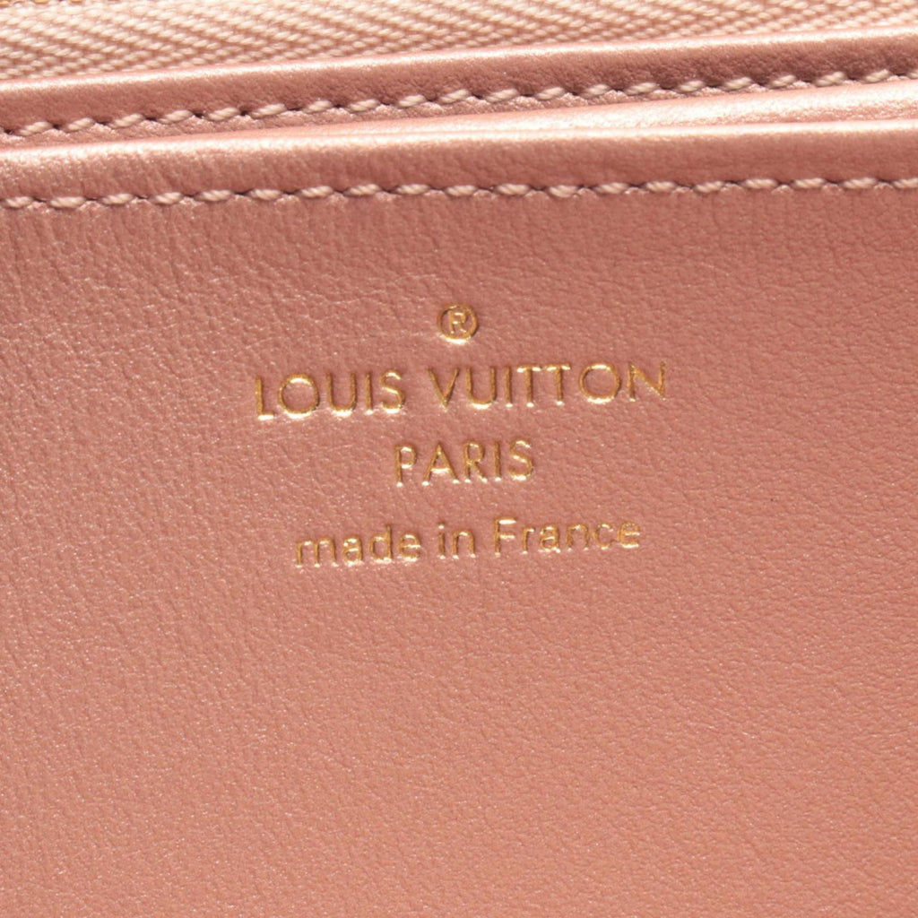 Louis Vuitton Pink Rose Gold Monogram Leather Long Wallet