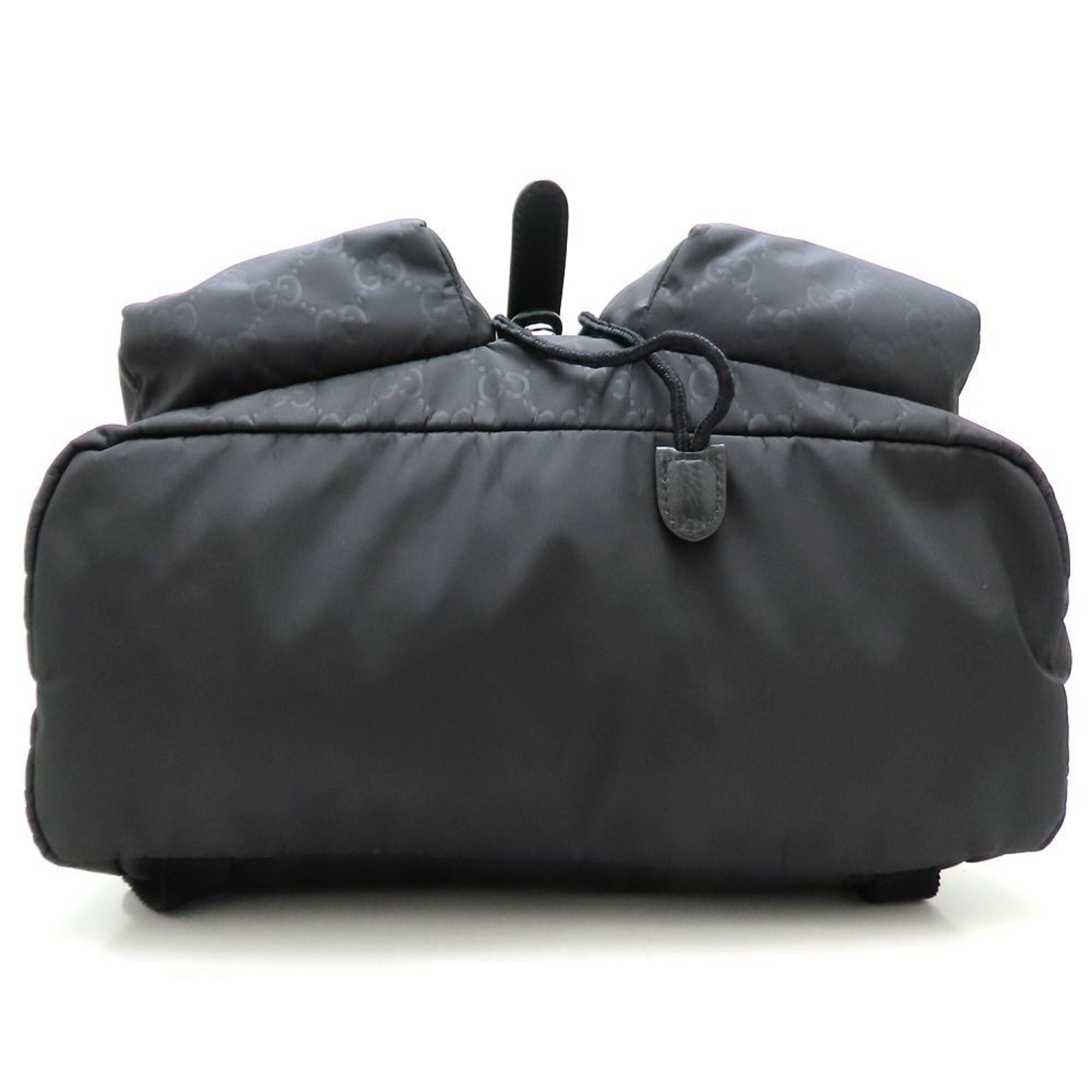 Gucci Black Nylon Leather Backpack (Pre-Owned)
