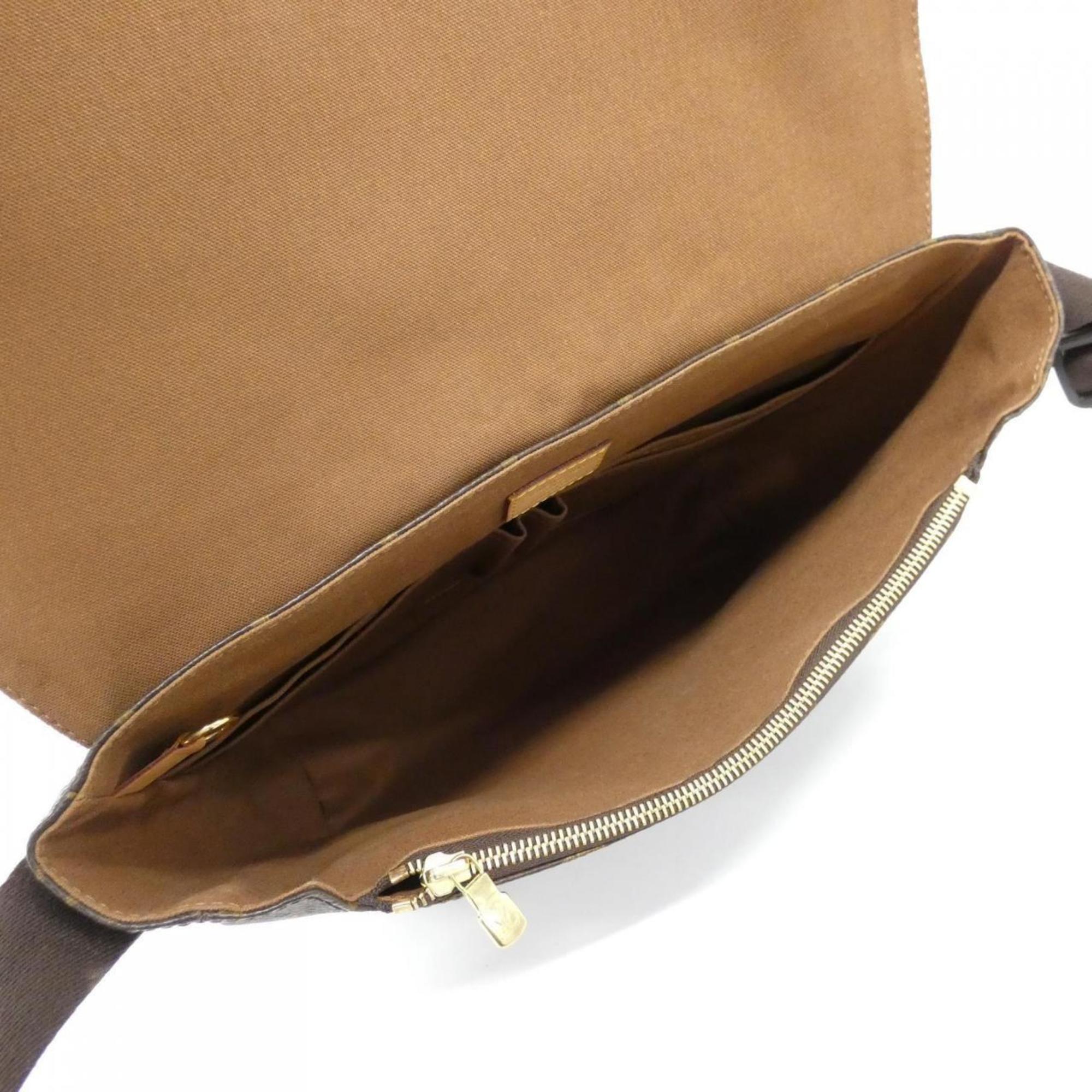 Louis Vuitton Marron Coated Canvas Shoulder Bag