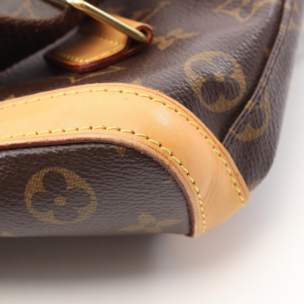 Louis Vuitton Brown Coated Canvas Leather Backpack