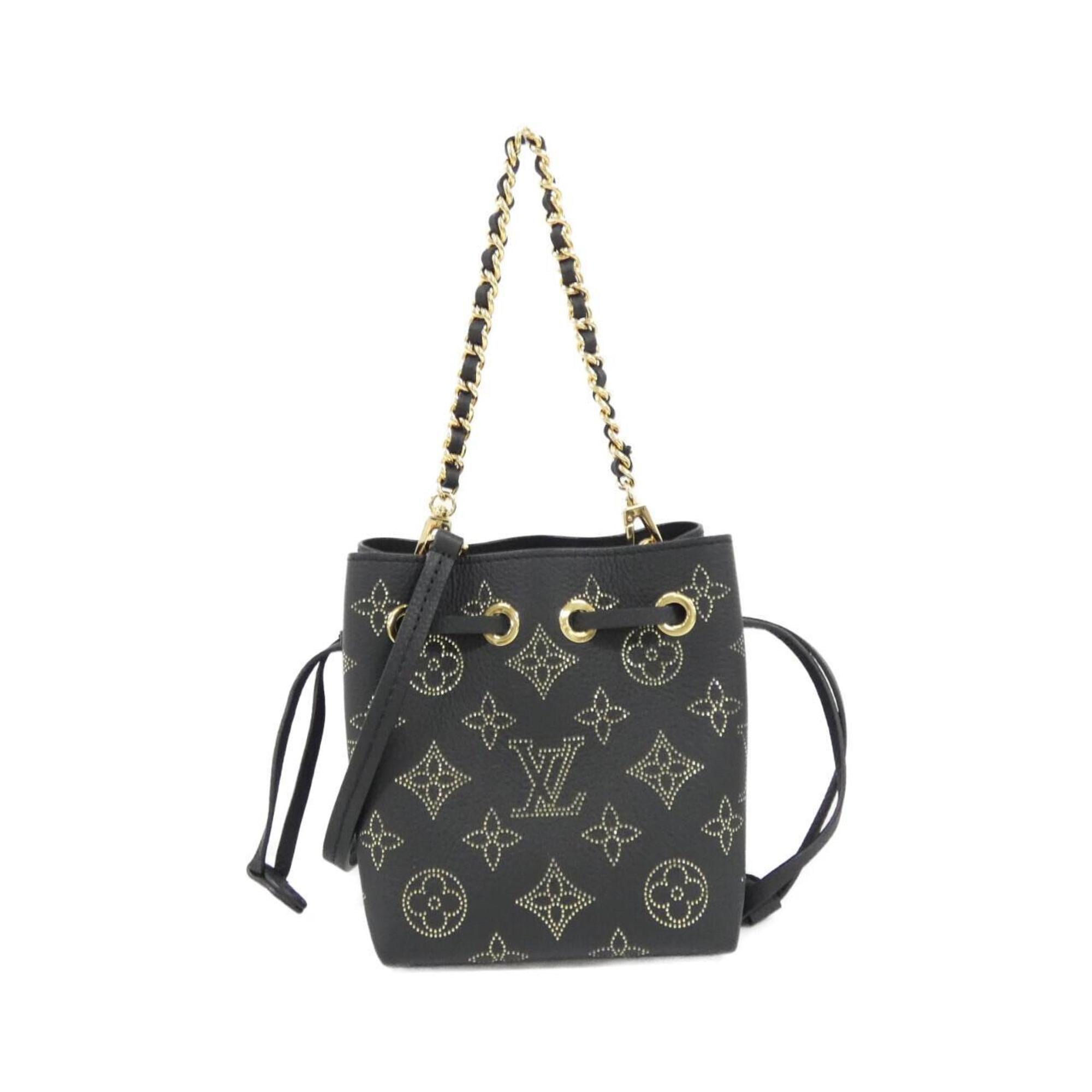 Louis Vuitton Black Leather Shoulder Bag