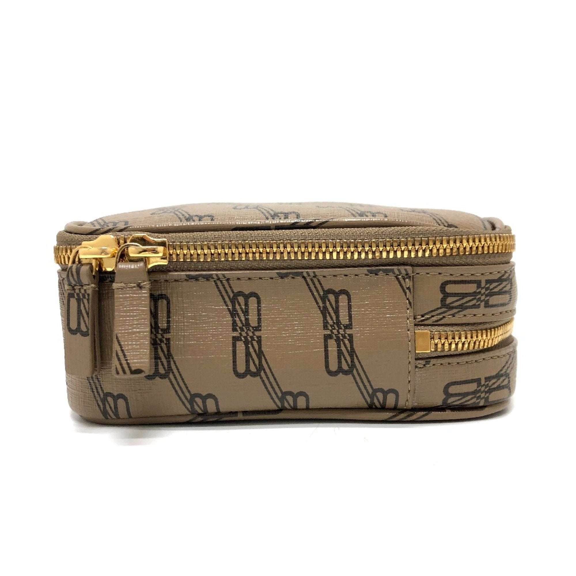 Balenciaga Brown Leather Clutch