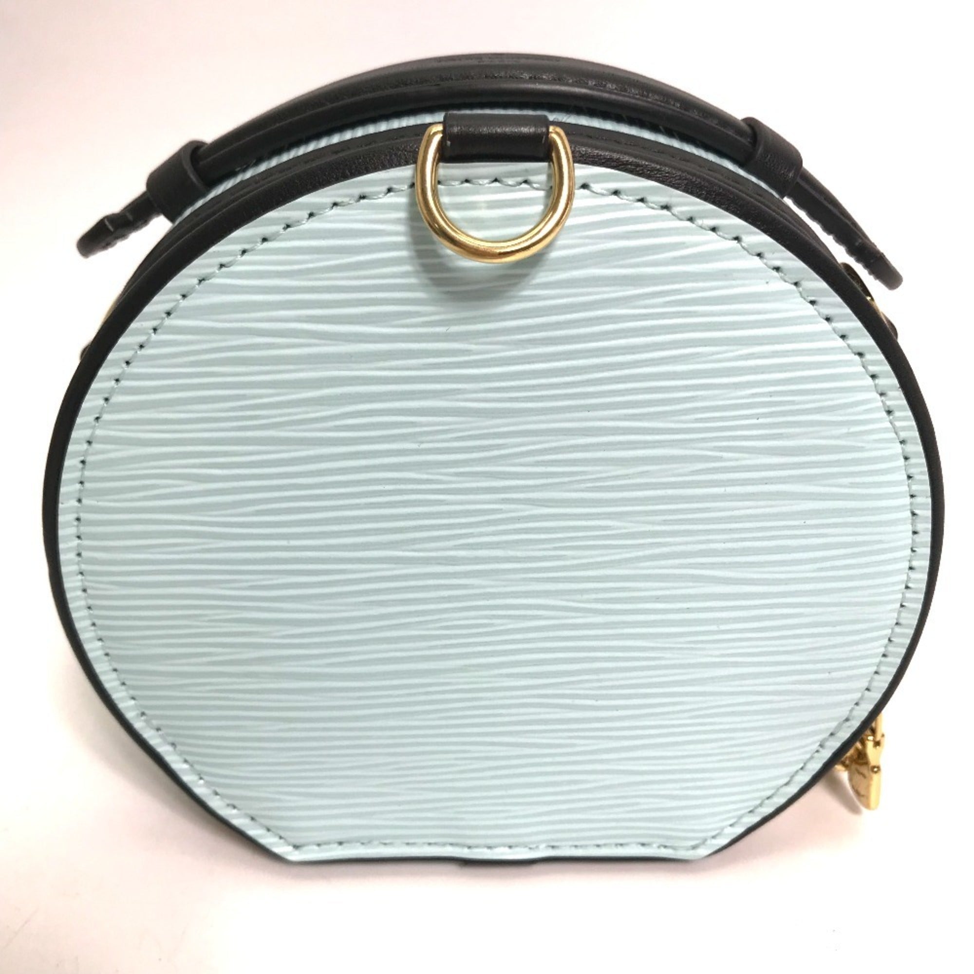 Louis Vuitton Blue Epi Leather Handbag Pouch Shoulder Bag
