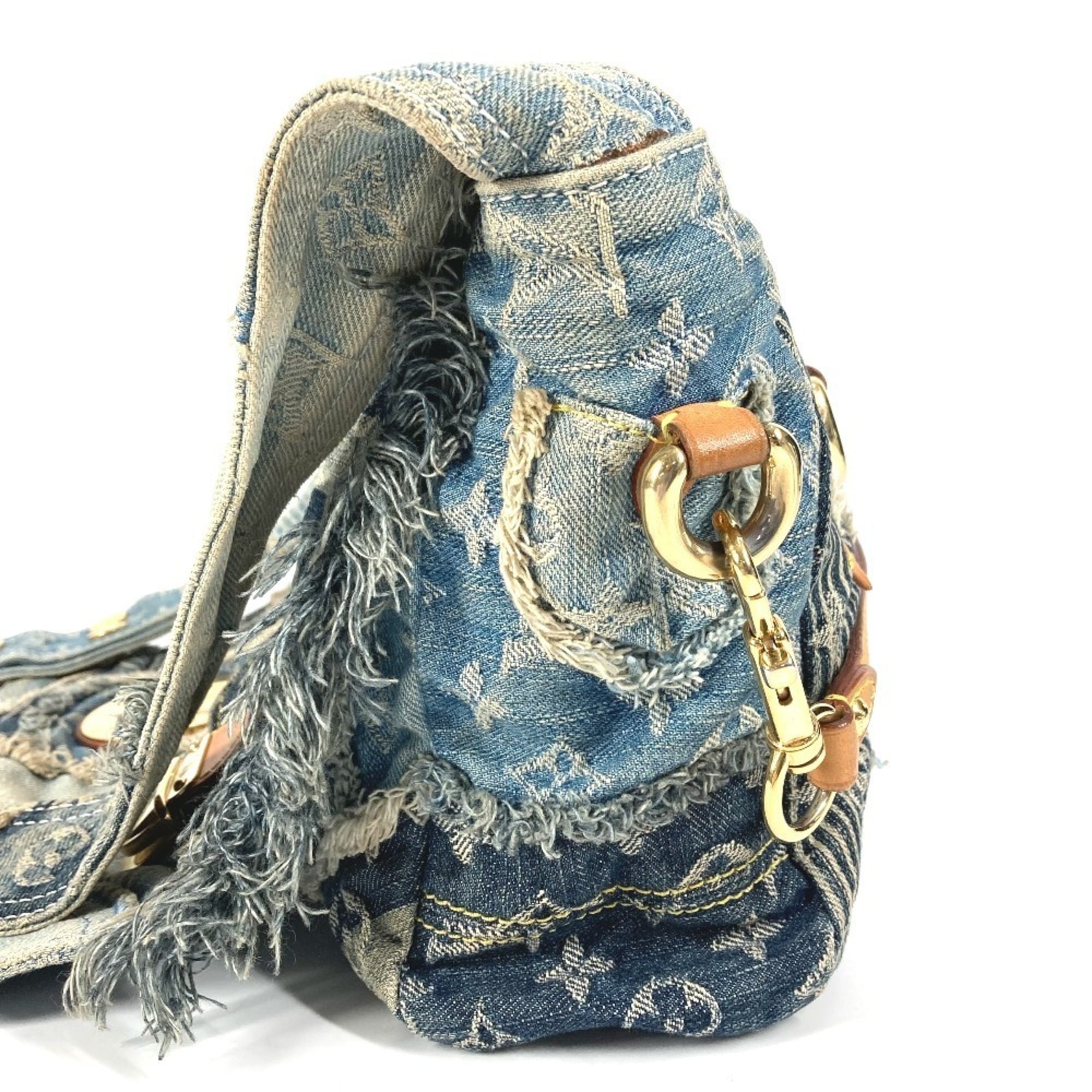 Louis Vuitton Monogram Denim Blue Monogram Denim Messenger Bag Shoulder Bag