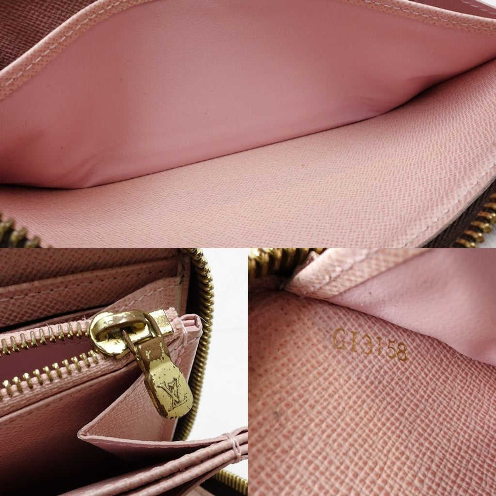 Louis Vuitton Ebene Rose Ballerine Canvas Long Wallet