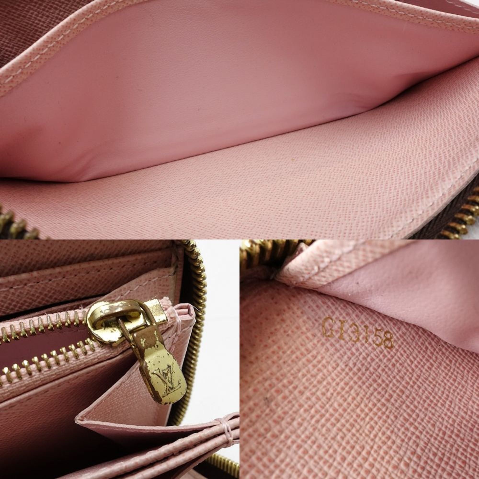 Louis Vuitton Ebene Rose Ballerine Canvas Long Wallet