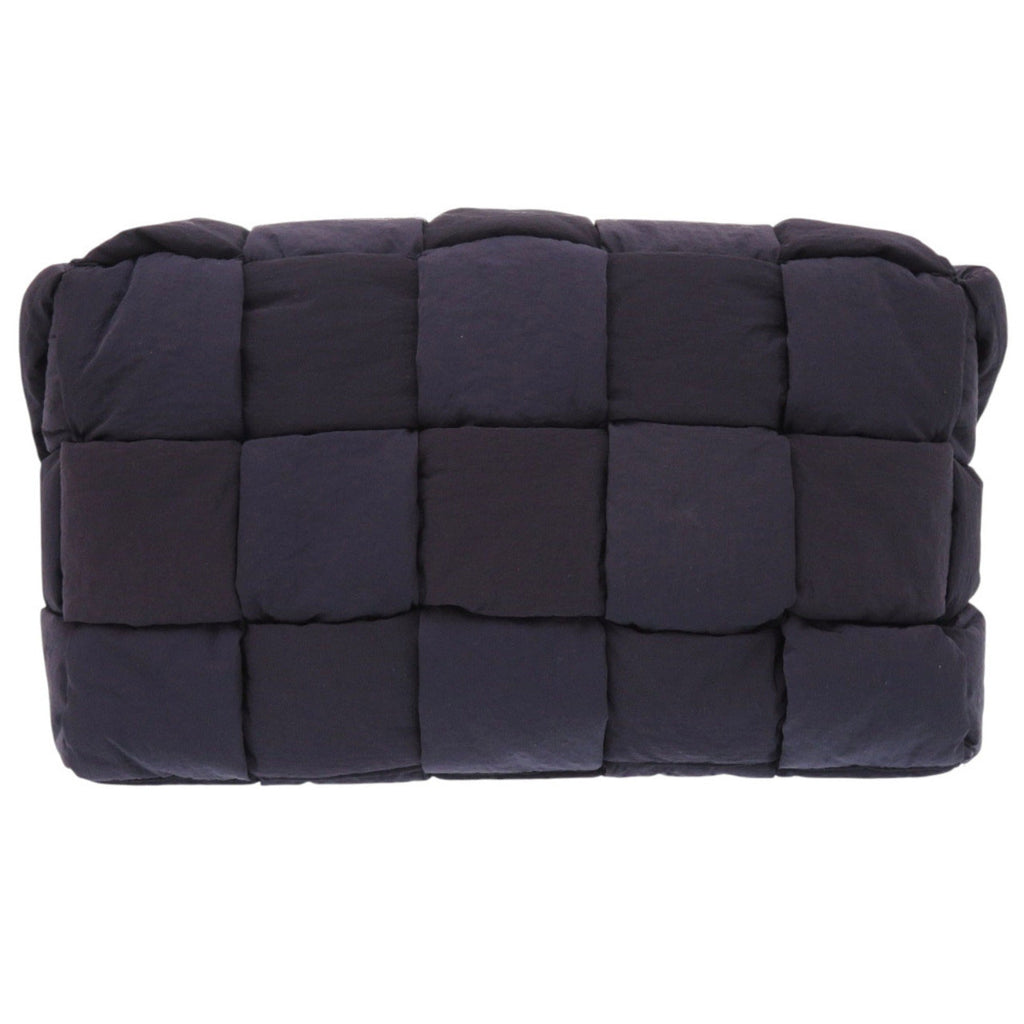 Bottega Veneta Navy Nylon Shoulder Bag