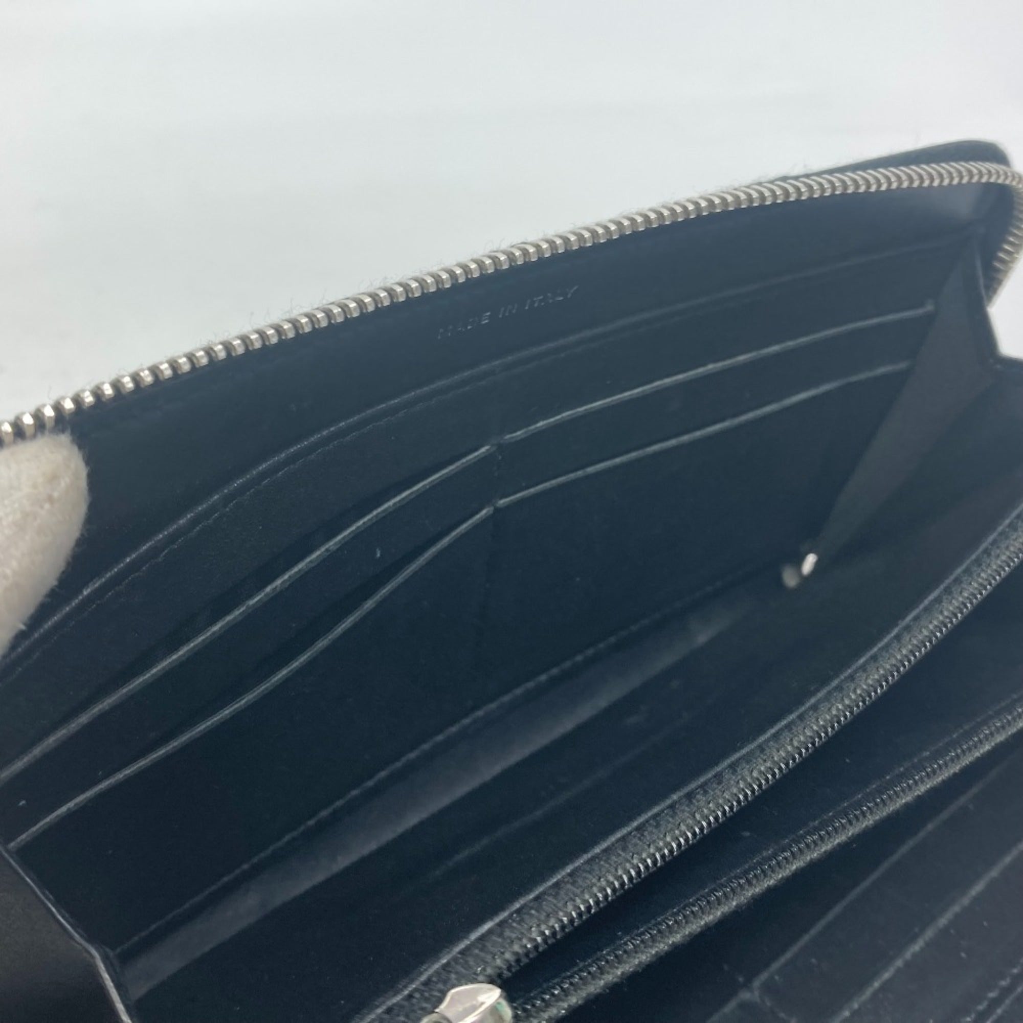 Chanel Black Leather Long Wallet (Bi-Fold)