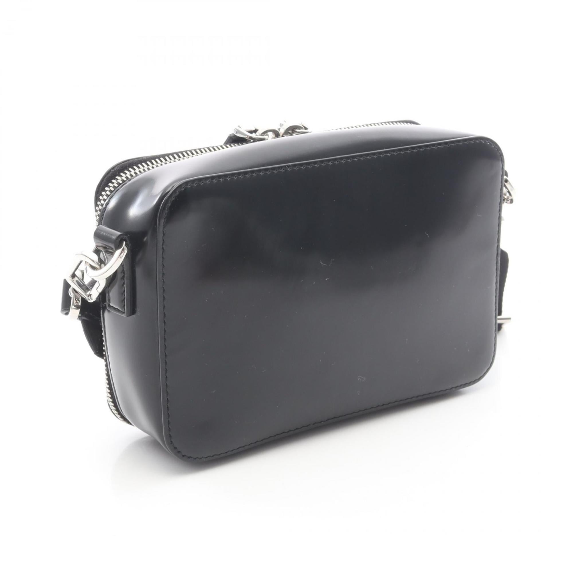 Prada Black Patent Leather Shoulder Bag
