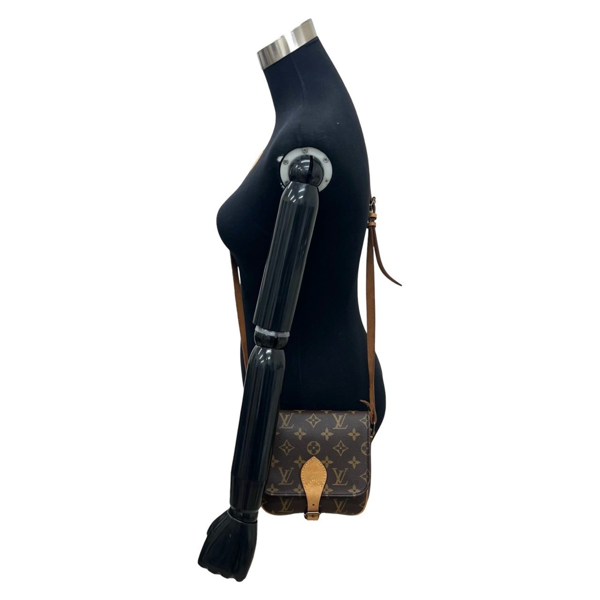 Louis Vuitton Brown Leather Pvc Pochette Shoulder Bag