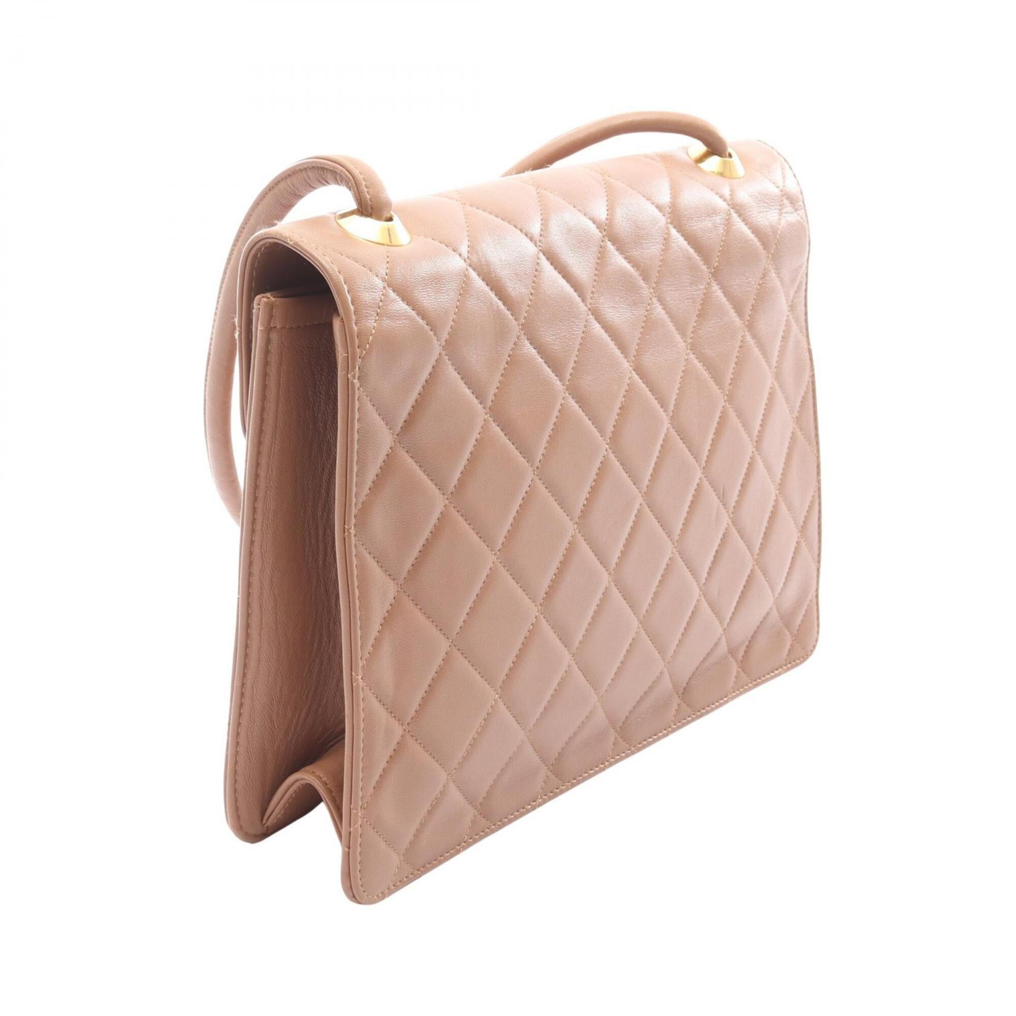 Chanel Brown Leather Handbag Shoulder Bag
